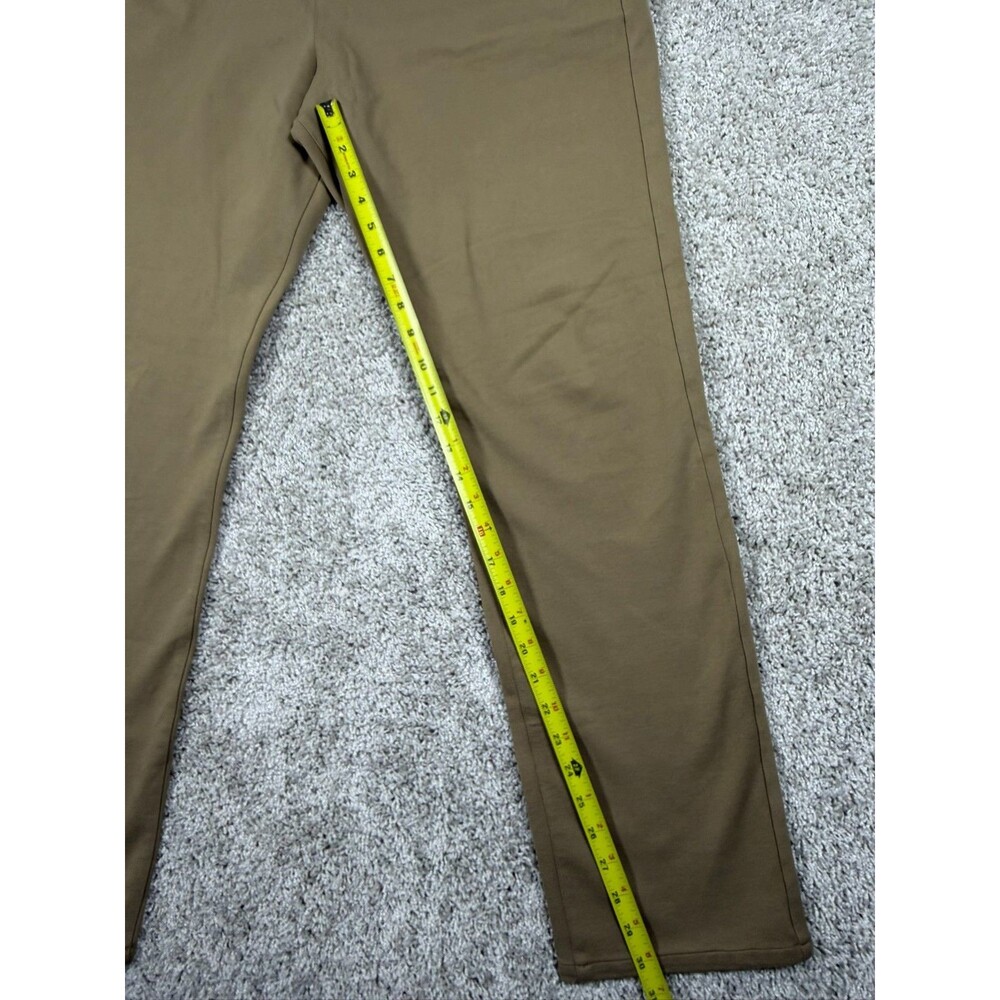 PAIGE Mens Dress Pants Size 38 Khaki Stretch Flat Front Casual Chino - Picture 6 of 12